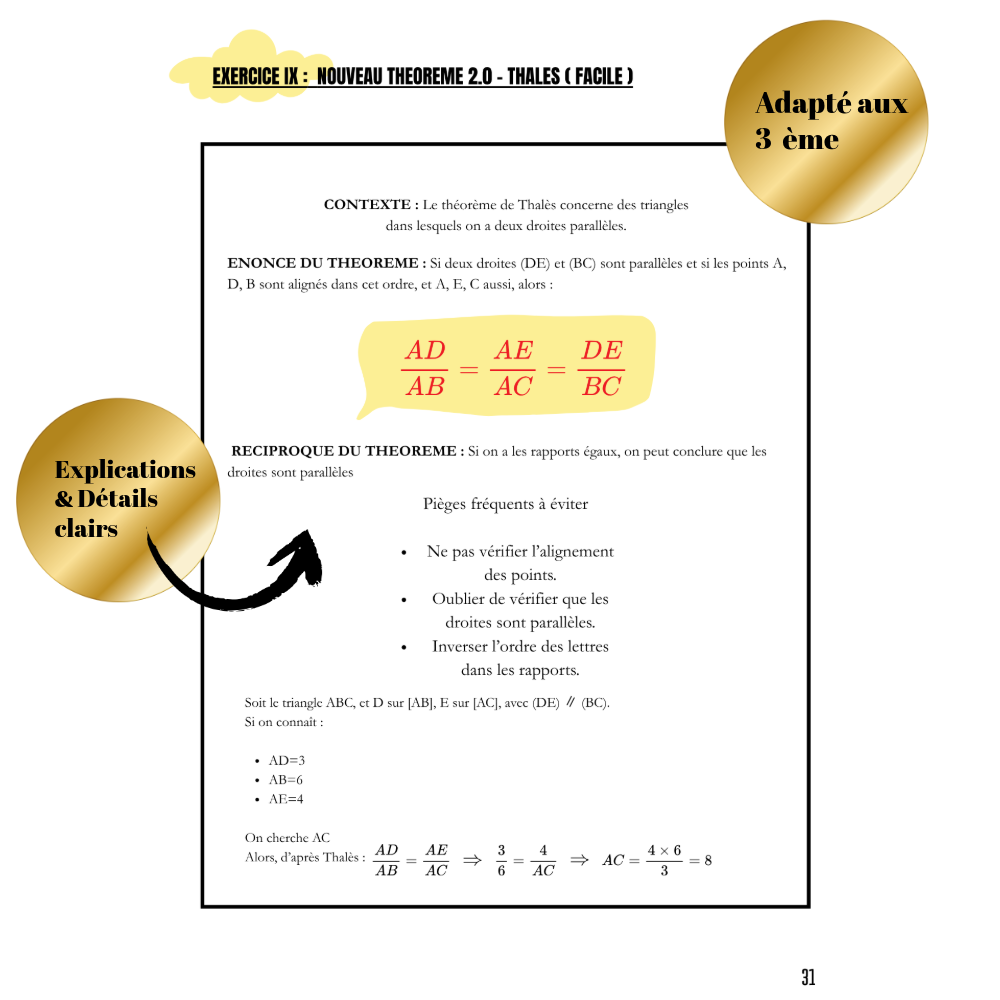 " Mon cahier de mathématiques 3ème "