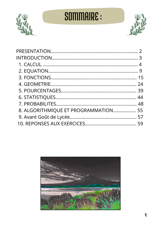 " Mon cahier de mathématiques 3ème "